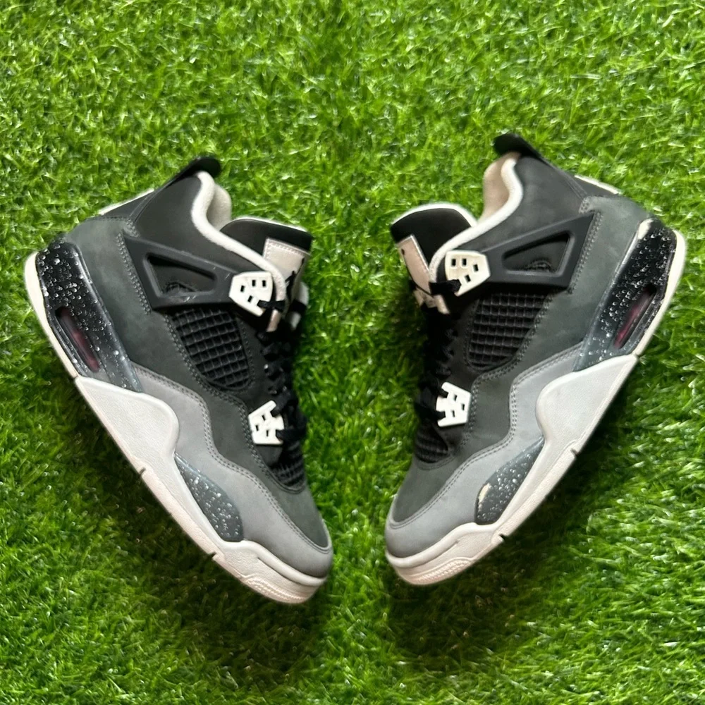 Air Jordan 4 Retro Fear 2024 GS Size 7Y Black Anthracite FQ8213-002 No Box